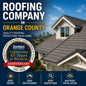 Jordan Roof Company – roofing company in Orange County