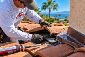 Roof leak repair in Orange County by Jordan Roof Company